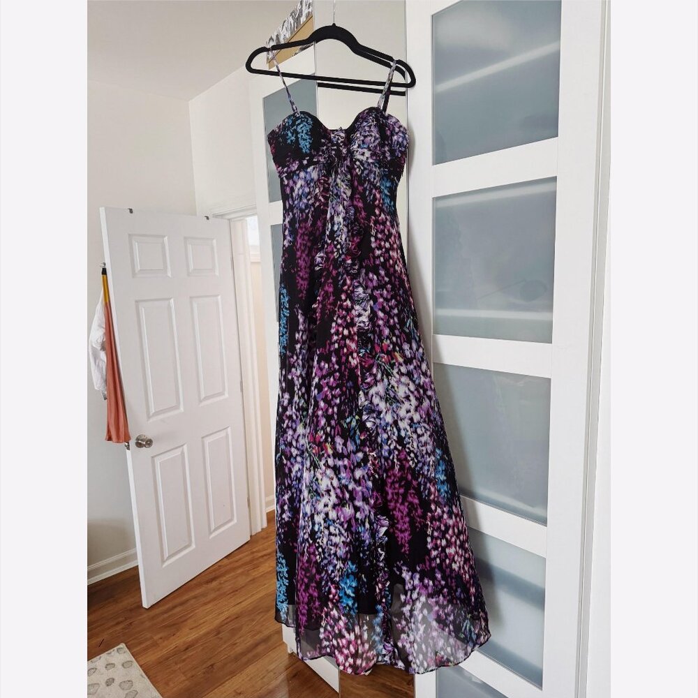 Colorful flowy gown (Laundry by Shelli Segal)